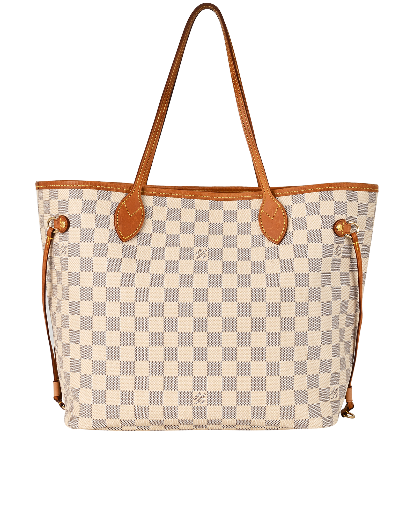 Neverfull MM, &pound;895, Handbags, White, Canvas, Back view